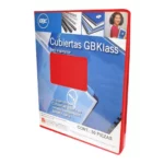 CUBIERTA CARTA GBKLASS 25JGS TRANSPARENTE ROJO