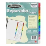 SEPARADOR CARTA INDEX MENSUAL P1368 ATADO DE 3 PZAS.