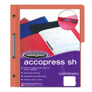 FOLDER CARTA ACCOPRESS M/C CAOBA 4555 ATADO DE 10 PZAS.