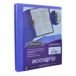 FOLDER CARTA ACCOGRIP PALANCA AZUL OBS ATADO DE 4 PZAS.