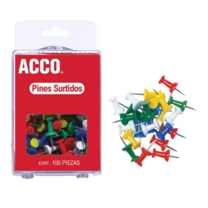 PINS SURTIDO C/100 P1167 ATADO DE 2 PZAS.