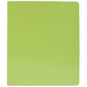 FOLDER CARTA C/PALANCA VERDE CLARO ATADO DE 5 PZAS.