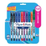 BOLIGRAFO GEL PAPER MATE C/10 2121506 ATADO DE 2 PZAS.