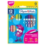 PLUMON PAPER MATE PUNTA CONICA C/12 ATADO DE 2 PZAS.