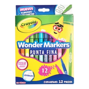 PLUMON LAVABLE WONDER MARKERS C/12 580080 ATADO DE 2 PZAS.