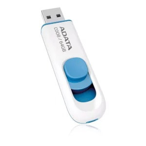 MEMORIA USB ADATA AC008 64G BLANCO AZUL