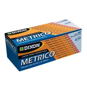 LAPIZ DE GRAFITO NO. 2 METRICO ATADO DE 100 PZAS.