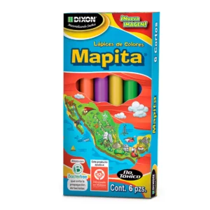 COLORES MAPITA DIXON C/6 CORTOS 3575 ATADO DE 10 PZAS.
