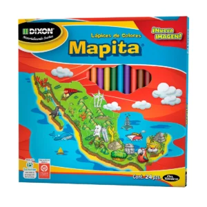 COLORES MAPITA DIXON C/24 LARGOS 1931 ATADO DE 5 PZAS.