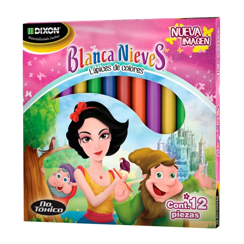COLORES BLANCA NIEVES C/12 CORTOS 45075 ATADO DE 10 PZAS.