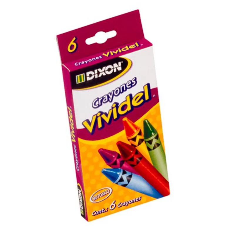 CRAYON VIVIDEL NORMAL C/6 2007 ATADO DE 10 PZAS.