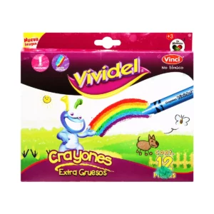 CRAYON TRIANGULAR EXTRA GRUESO C/12 ATADO DE 3 PZAS.