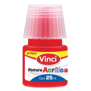 PINTURA ACRILICA 25ML ROJO 092 ATADO DE 10 PZAS.
