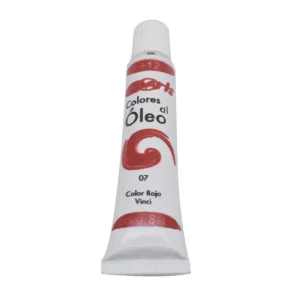 PINTURA OLEO 8ML ROJO VINCI 7 ATADO DE 4 PZAS.