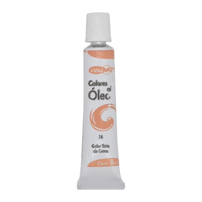 PINTURA OLEO 8ML TINTA DE CARNE 14 ATADO DE 4 PZAS.