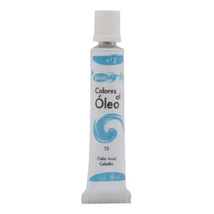 PINTURA OLEO 8ML AZUL COBALTO 25 ATADO DE 4 PZAS.