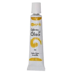PINTURA OLEO 8ML OCRE AMARILLO 30 ATADO DE 4 PZAS.