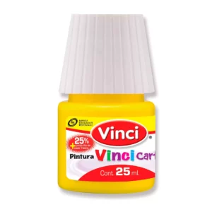 PINTURA CARTEL 25ML AMARILLO LIMON 50 ATADO DE 10 PZAS.