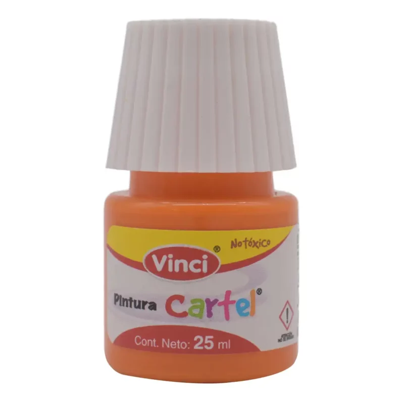 PINTURA CARTEL 25ML AMARILLO MEDIO 51 ATADO DE 10 PZAS.