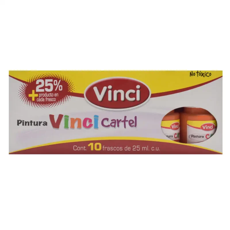 PINTURA CARTEL 25ML AMARILLO OBSCURO 52. ATADO DE 10 PZAS. - Imagen 2