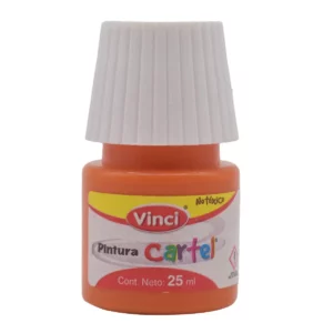 PINTURA CARTEL 25ML AMARILLO OBSCURO 52. ATADO DE 10 PZAS.