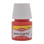 PINTURA CARTEL 25ML ROJO 54A. ATADO DE 10 PZAS.