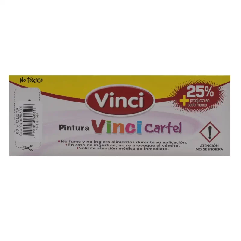 PINTURA CARTEL 25ML VIOLETA 60 ATADO DE 10 PZAS. - Imagen 3