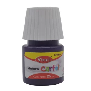 PINTURA CARTEL 25ML VIOLETA 60 ATADO DE 10 PZAS.
