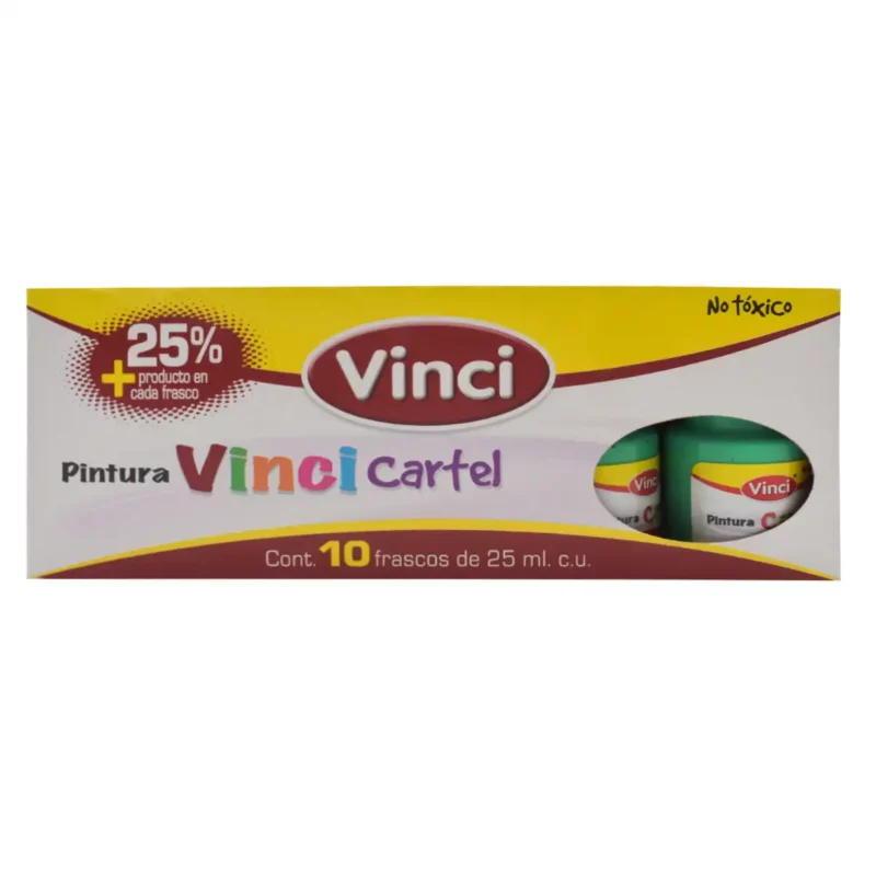 PINTURA CARTEL 25ML VERDE VERONES 62A ATADO DE 10 PZAS. - Imagen 4