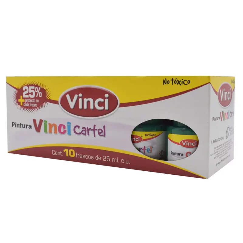 PINTURA CARTEL 25ML VERDE ESMERALDA 63. ATADO DE 10 PZAS. - Imagen 4