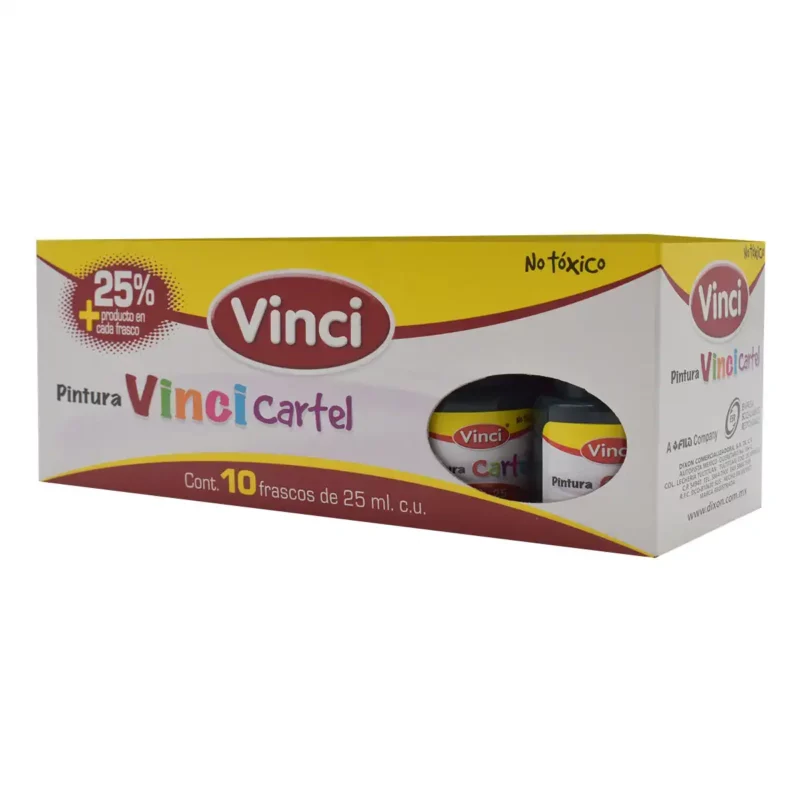 PINTURA CARTEL 25ML VERDE OBSCURO 63A ATADO DE 10 PZAS. - Imagen 2