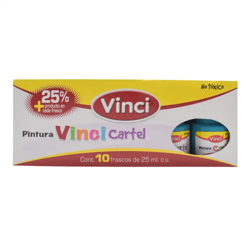 PINTURA CARTEL 25ML AZUL TURQUESA 65. ATADO DE 10 PZAS. - Imagen 3
