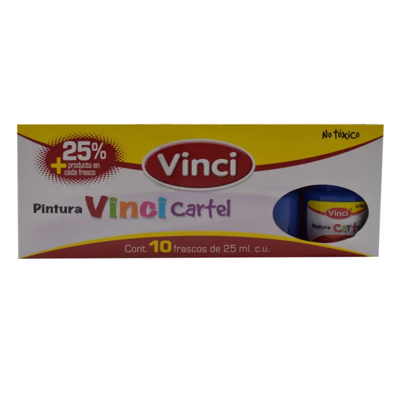 PINTURA CARTEL 25ML AZUL COBALTO 65A. ATADO DE 10 PZAS. - Imagen 2