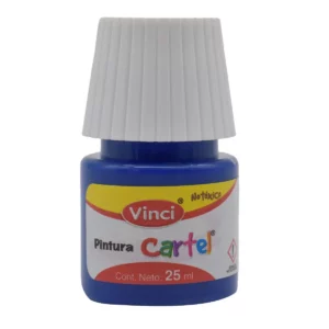 PINTURA CARTEL 25ML AZUL ULTRAMAR 66. ATADO DE 10 PZAS.