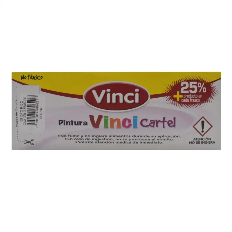 PINTURA CARTEL 25ML ORO RICO 68. ATADO DE 10 PZAS. - Imagen 2