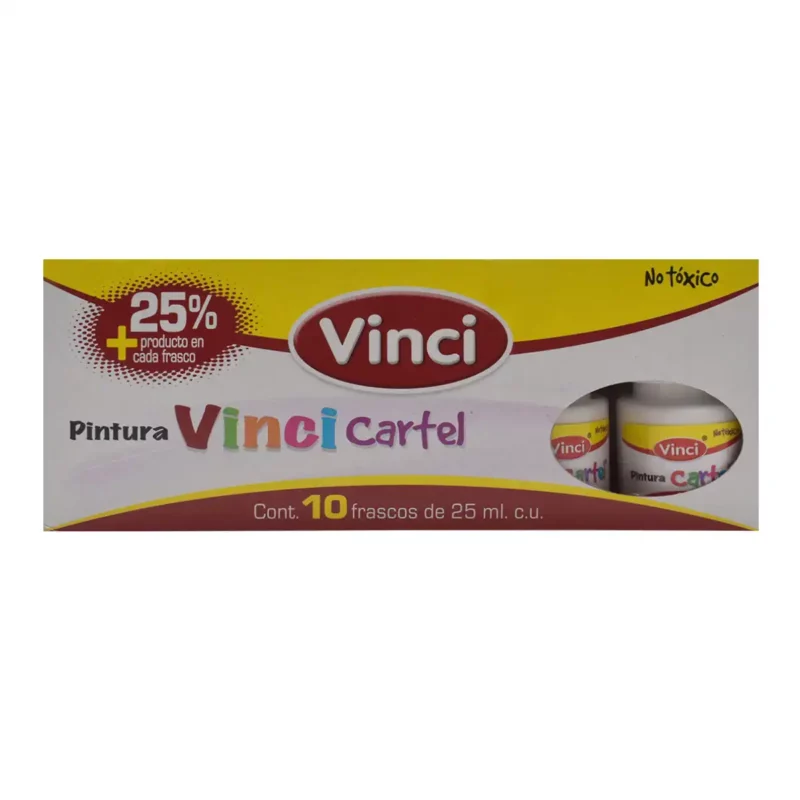 PINTURA CARTEL 25ML BLANCO P/LETRERO 72 ATADO DE 10 PZAS. - Imagen 2