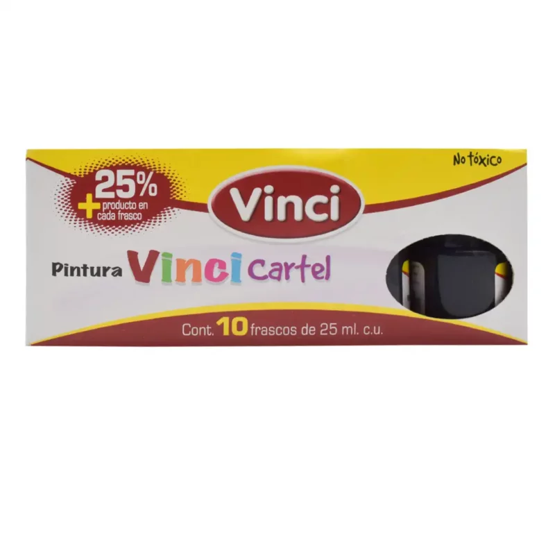 PINTURA CARTEL 25ML NEGRO BUJIA 73 ATADO DE 10 PZAS. - Imagen 3