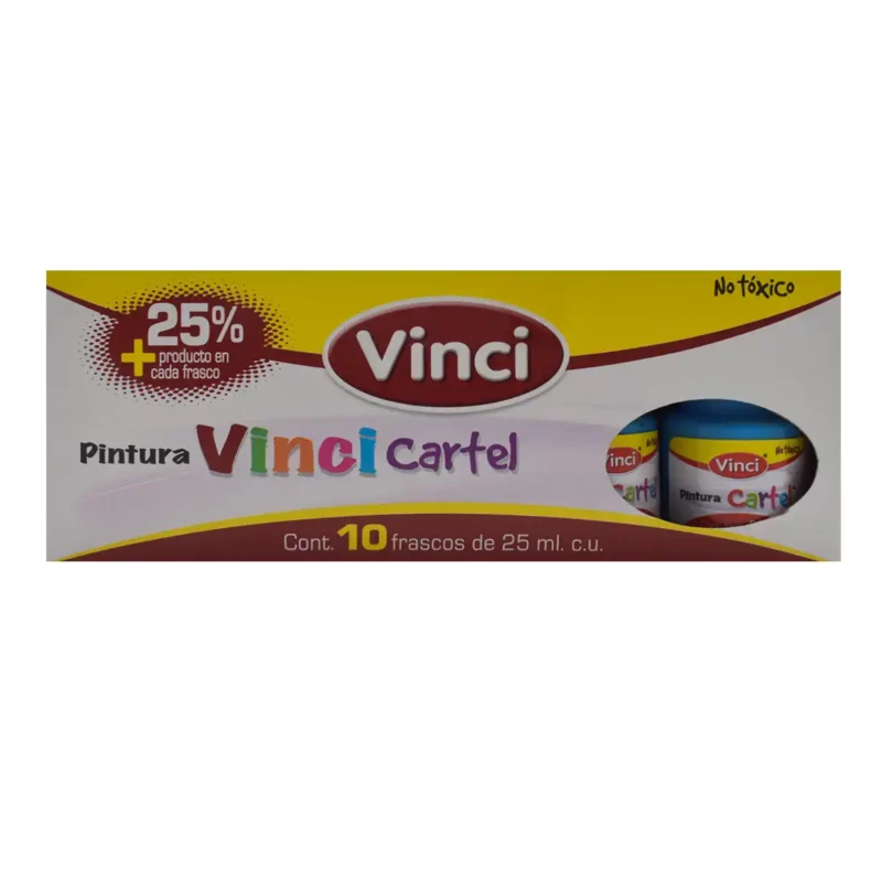 PINTURA CARTEL 25ML AZUL PASTEL 84 ATADO DE 10 PZAS. - Imagen 3