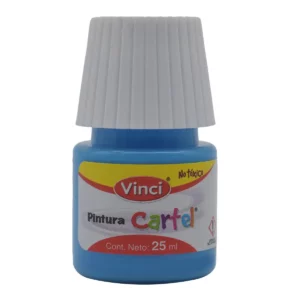 PINTURA CARTEL 25ML AZUL PASTEL 84 ATADO DE 10 PZAS.