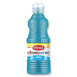 PINTURA TEMPERA 473ML AZUL TURQUESA ATADO DE 2 PZAS.