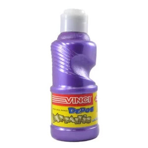 PINTURA PARA DEDOS METALICA 237ML VIOLETA ATADO DE 2 PZAS.