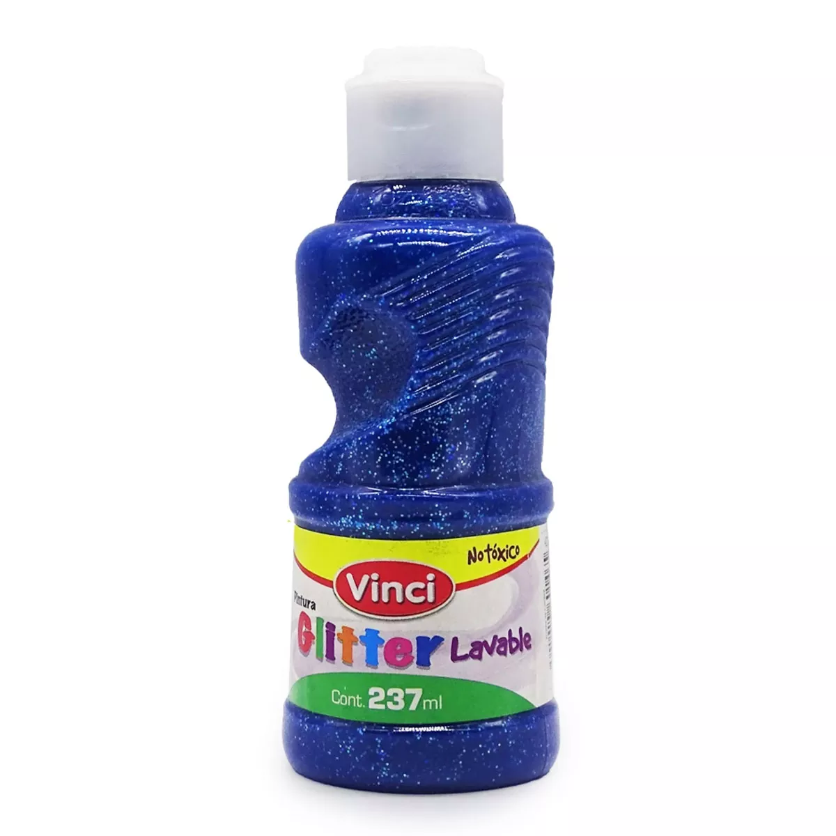 PINTURA PARA DEDOS GLITTER 237ML AZUL ATADO DE 2 PZAS.