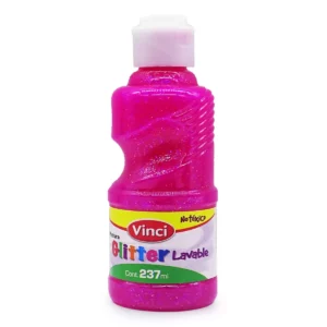 PINTURA PARA DEDOS GLITTER 237ML MAGENTA ATADO DE 2 PZAS.
