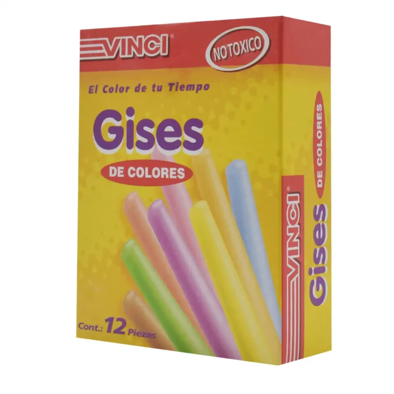 GIS MOLDEADO COLOR C/12 VINCI 2037 ATADO DE 5 PZAS.