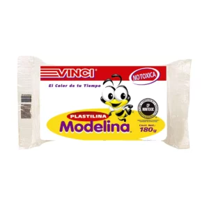 PLASTILINA BARRA 180GRS BLANCA 2347 ATADO DE 5 PZAS.