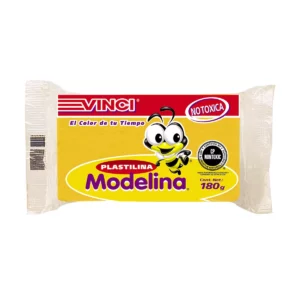 PLASTILINA BARRA 180GRS AMARILLA 2344 ATADO DE 5 PZAS.