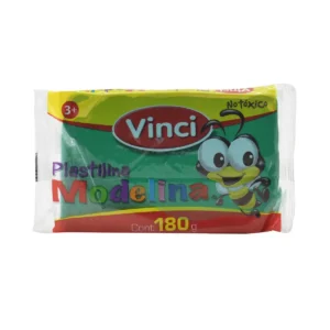PLASTILINA BARRA 180GRS VERDE OBSCURO ATADO DE 5 PZAS.