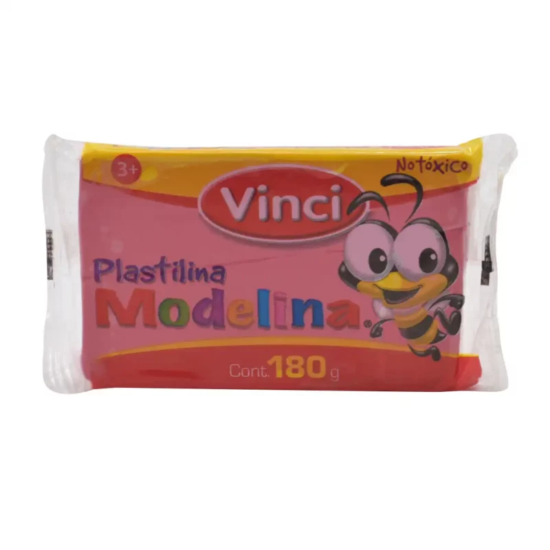 PLASTILINA BARRA 180GRS ROSA 2353 ATADO DE 5 PZAS.
