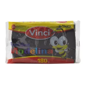 PLASTILINA BARRA 180GRS NEGRA 2351 ATADO DE 5 PZAS.