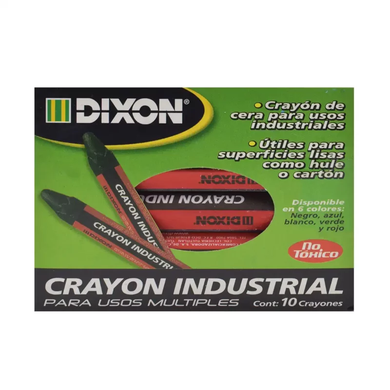 CRAYON INDUSTRIAL BLANCO 1998 ATADO DE 10 PZAS.